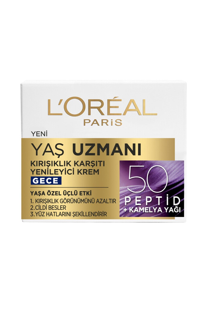 Loreal Paris Yaş Uzmanı Kırışıklık Karşıtı Gece Bakım Kremi 50 ml