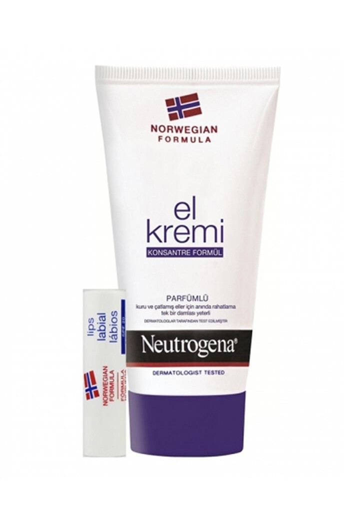 Neutrogena Parfümlü El Kremi 75 ml + Dudak Kremi