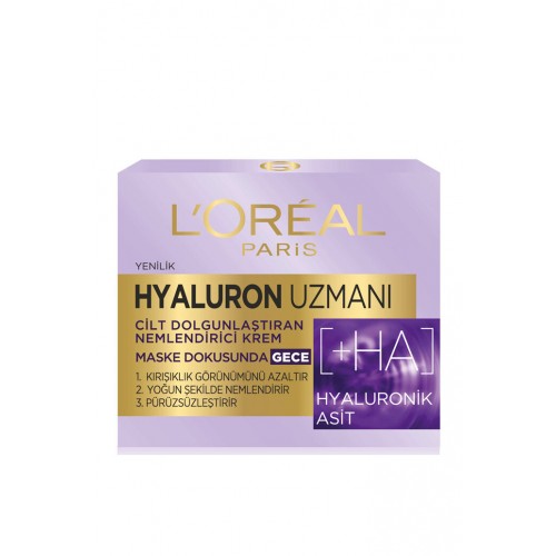 Loreal Paris Hyaluron Uzmanı Dolgunlaştırıcı Gece Kremi 50 ml