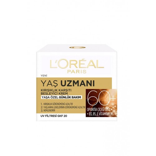 Loreal Paris Yaş Uzmanı 60+ Kırışıklık Karşıtı Besleyici Krem 50 ml