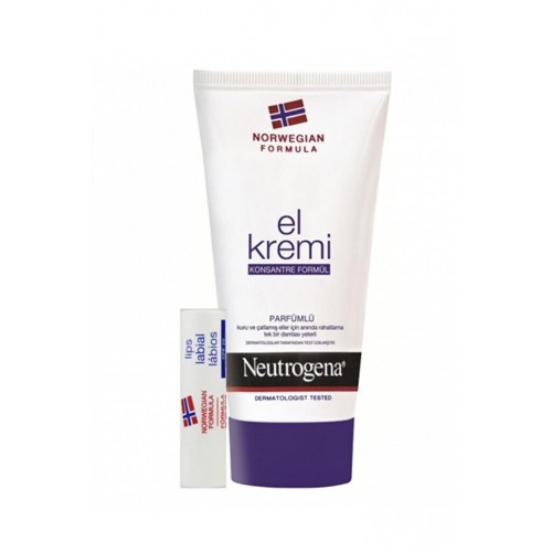 Neutrogena Parfümlü El Kremi 75 ml + Dudak Kremi