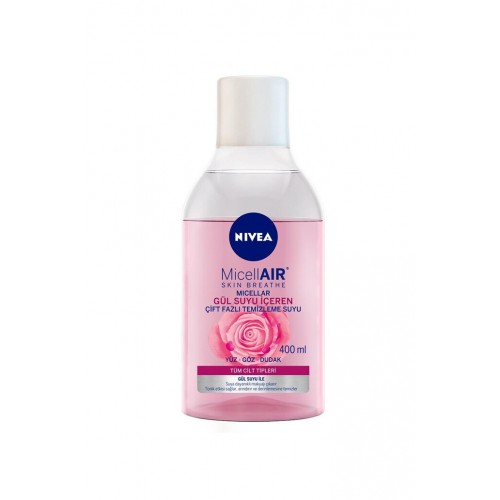 Nivea Aqua Rose Makyaj Temizleme Suyu çift fazlı 400 ml