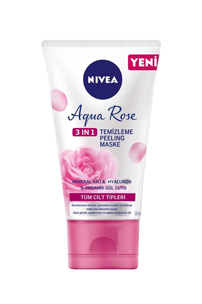 Nivea Aqua Rose 3in1 Peeling Maske 150ml