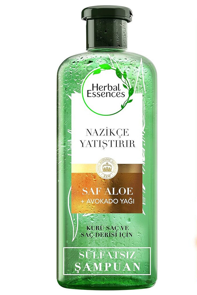 HERBAL ESSENCES Sülfatsız Şampuan Saf Aleo Ve Avokado Yağı 380 Ml
