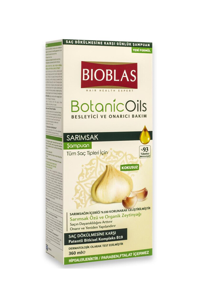 Bioblas Sarımsak Şampuanı Tüm Saç Tipleri İçin Kokusuz 360ml