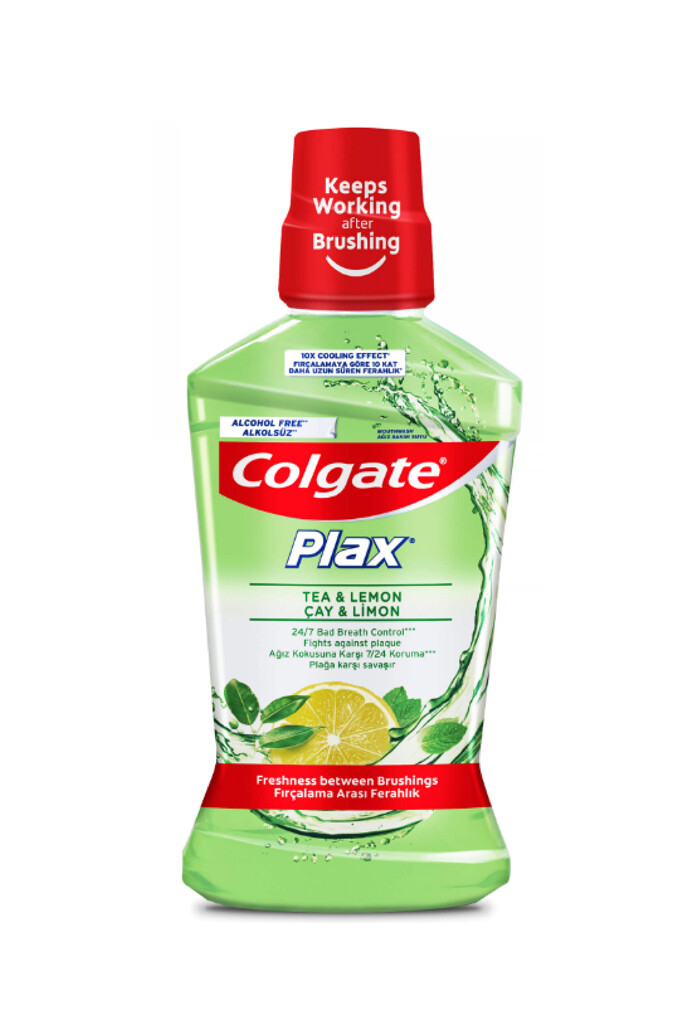 Colgate Ağız Bakım Suyu Plax Çay Ve Limon 500 Ml