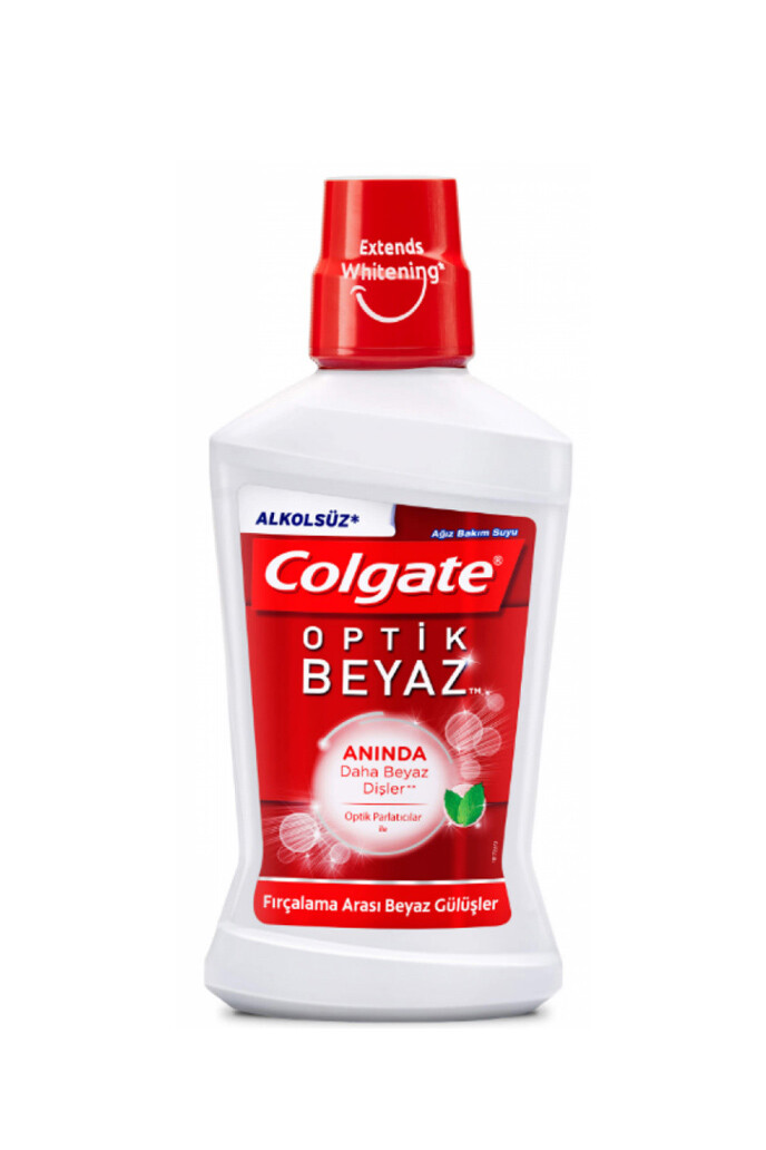 Colgate Alkolsüz Optik Beyaz Ağız Bakım Suyu 500 ml