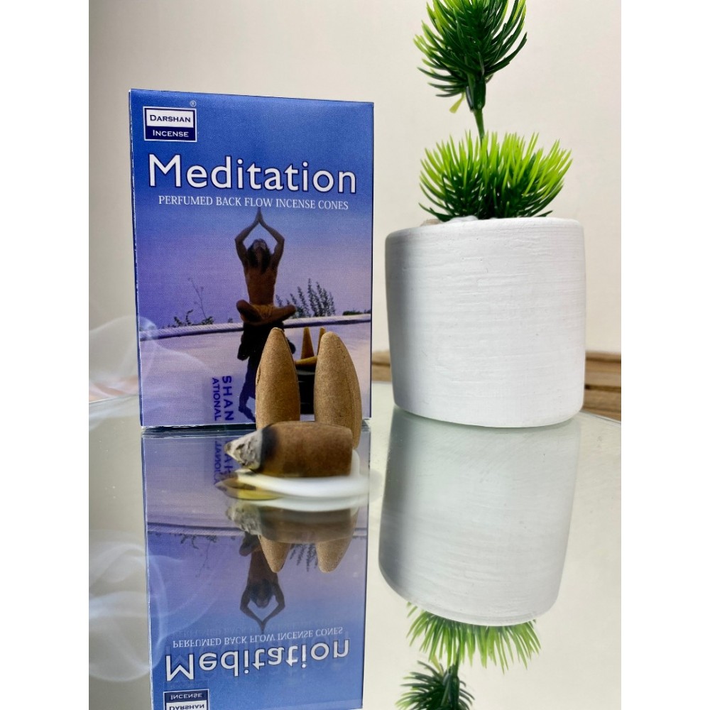 Darshan Medi̇tati̇on Geri Akış Şelale 10lu Tütsü Mumu