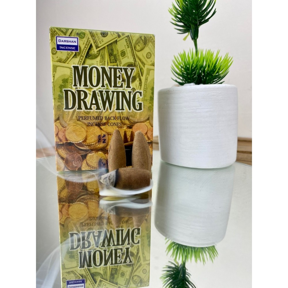 Darshan Money Drawi̇ng Geri Akış Şelale 10lu Tütsü Mumu