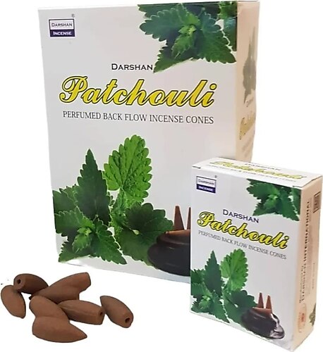 Darshan Patchhouli̇ Geri Akış Şelale 10lu Tütsü Mumu