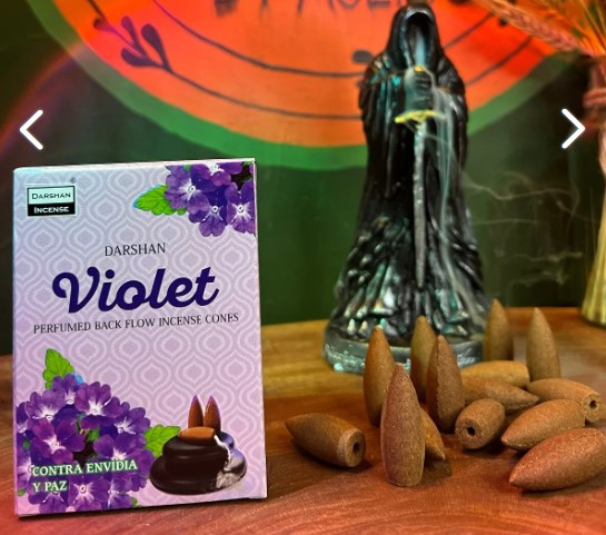 Darshan Vi̇oleta Geri Akış Şelale 10lu Tütsü Mumu